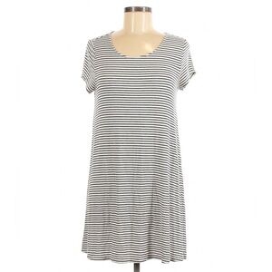 Mossimo Women's Striped T Shirt Mini Dress Black White